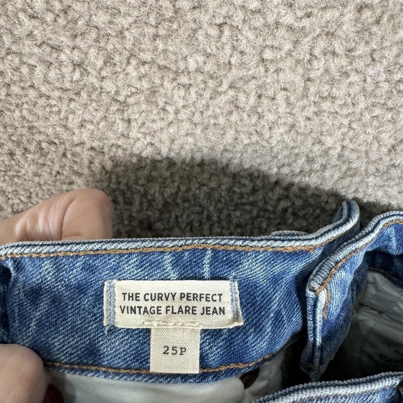 Madewell Jeans Womens 25P Blue Curvy Perfect Vintage Flare High Rise Denim - Picture 11 of 14